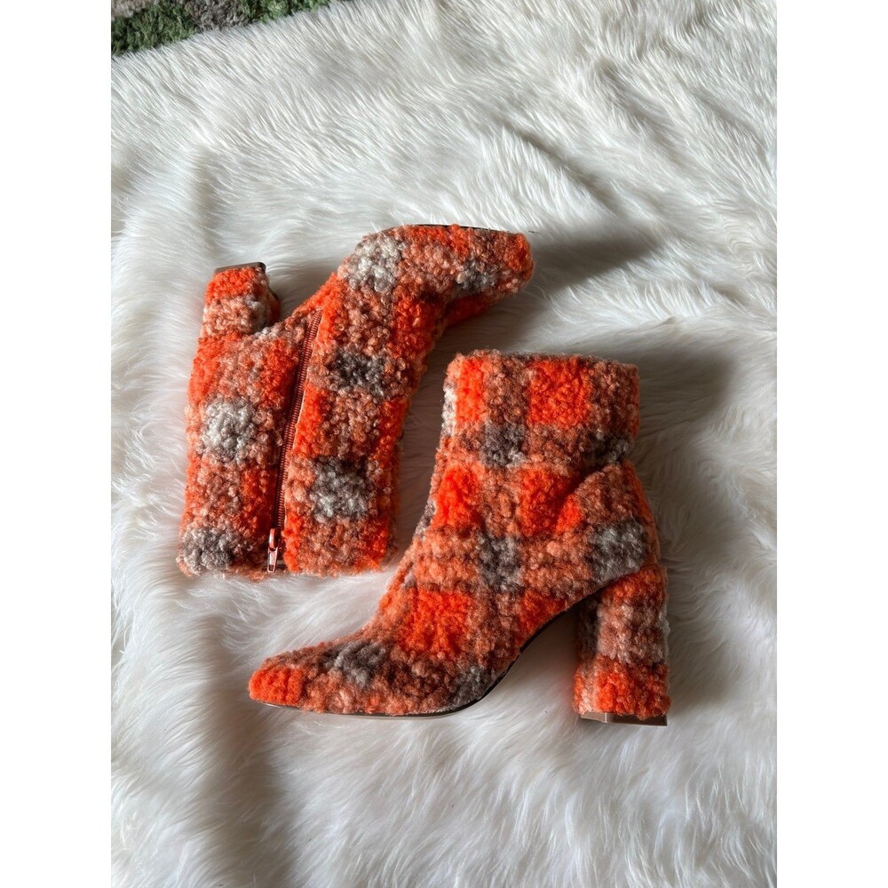 Katy Perry shearling mod Booties